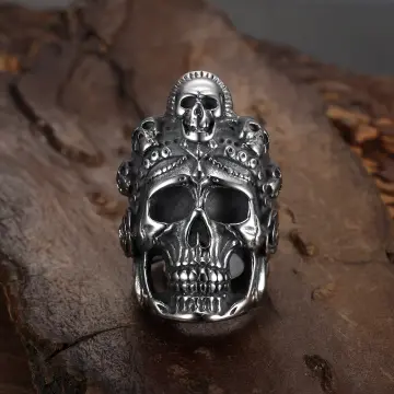 Northern Ghost Army Titanium Steel Men's Skull Ring
