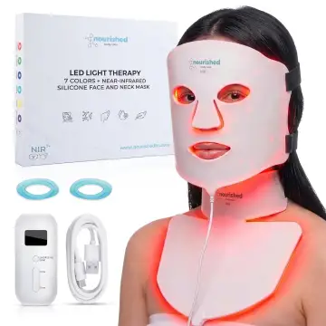 Nourished Bodynskin 7-Color LED Face and Neck Mask with Near Infrared Light Therapy - 912 LEDs